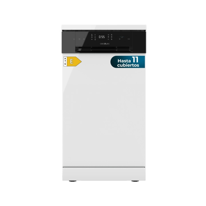 Cecotec Bolero Aguazero 4201 E Lavavajillas de 45cm - 11 Cubiertos - Temperatura Regulable - 6 Programas - Bandeja para Cubierto