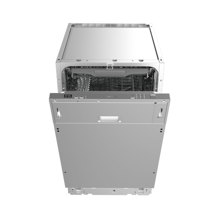 Cecotec Bolero Aguazero 4101 Full-BI E Lavavajillas Integrable de 45cm - 11 Cubiertos - Temperatura Regulable - 6 Programas - Ba