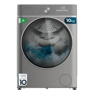 Cecotec Bolero DressCode 10800 Inverter Steel A Lavadora de Carga Frontal - Capacidad 10kg - Velocidad 1400rpm - Seguro Infantil