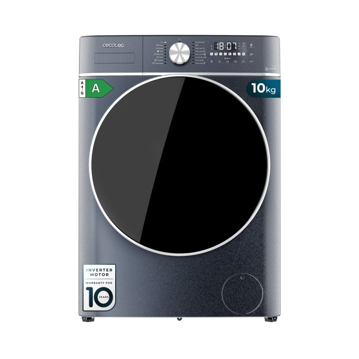 Cecotec Bolero DressCode 10800 Inverter Ice Blue A Lavadora de Carga Frontal - Capacidad 10kg - Velocidad 1400rpm - Seguro Infan