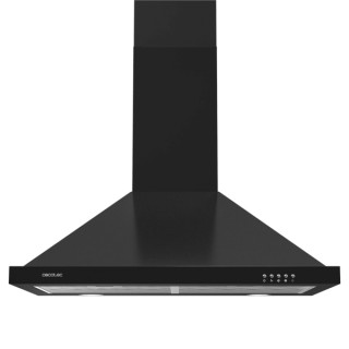 Cecotec Bolero Flux PM 604300 Black C Campana Extractora de 60cm - 105W - Succion 430m3/h - Luz LED - Incluye Accesorios - Nivel
