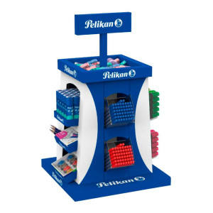 Pelikan Expositor Escolar de 364 Unidades - Lapices de Grafito - Sacapuntas - Gomas - Corrector - Pegamento - Boligrafos - Resa