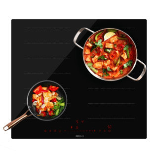 Cecotec Bolero Squad I 4300 FullFlex Cocina de Induccion Encastrable - 7400W - Detector de Sartenes - Temporizador - Control Tac