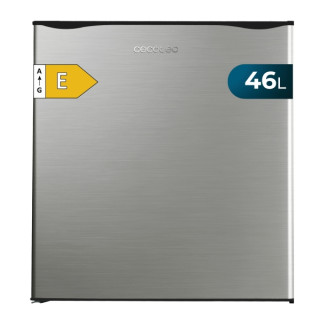 Cecotec GrandCooler 20000 L SilentCompress Inox E Mini Frigorifico - Capacidad 46L - Acero Inoxidable - 48x45x48.7cm - Color Ace
