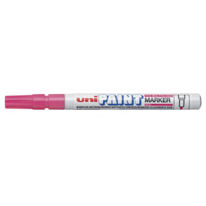 Uni-ball PX-21 Paint Marker - Marcador de Pintura - Punta Acrilica de Bala 0.8-1.2mm - Linea Fina - Cuerpo de Aluminio - Tinta