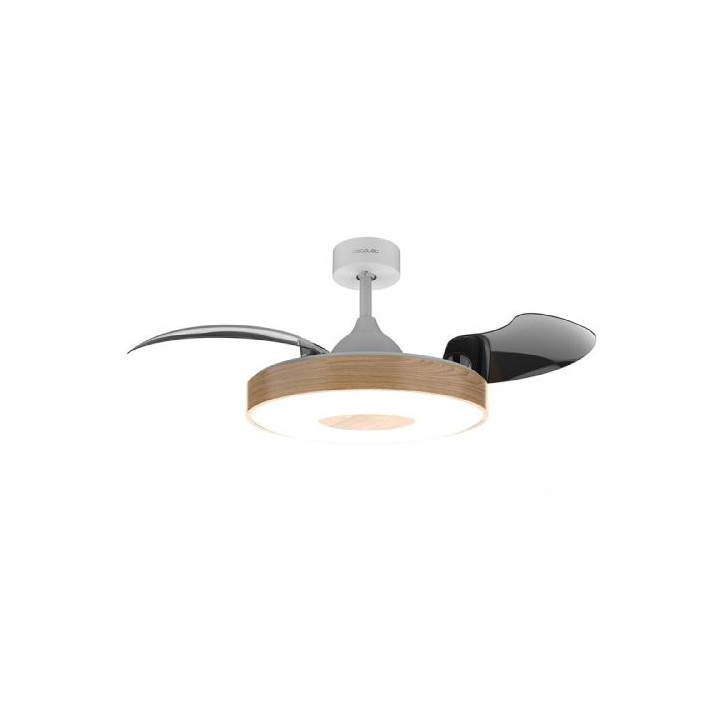 Cecotec EnergySilence Aero 4280 Invisible LightWood Ventilador de Techo de 42" - 65W - Varias Velocidades - Luz LED - Temporizad