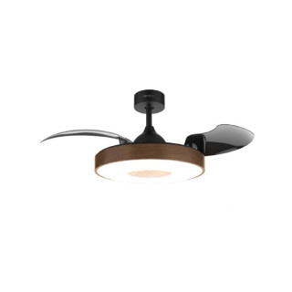 Cecotec EnergySilence Aero 4280 Invisible DarkWood Ventilador de Techo de 42" - 65W - Varias Velocidades - Luz LED - Temporizado