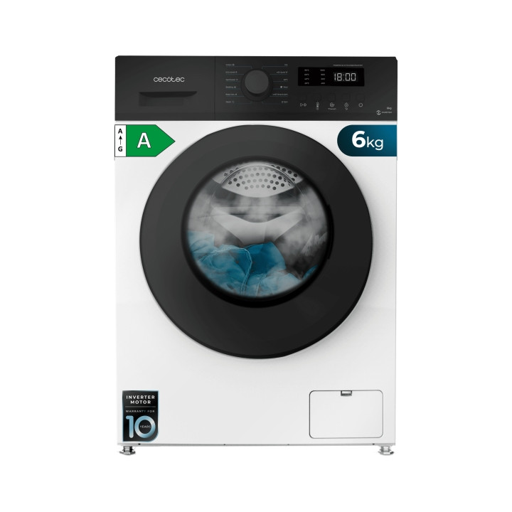 Cecotec Bolero DressCode 6150 Inverter A Lavadora de Carga Frontal - Capacidad 6kg - Velocidad 1000rpm - Seguro Infantil - Displ