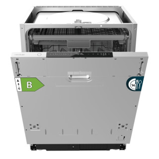 Cecotec Bolero Aguazero 8001 Full BI B Lavavajillas Integrable - 14 Cubiertos - Temperatura Regulable - 8 Programas - Motor Inve