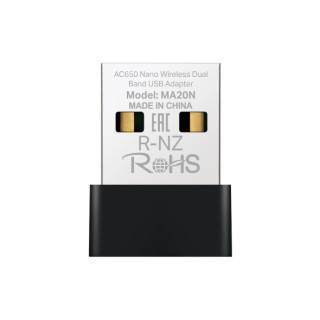 Mercusys MA20N Adaptador USB WiFi Doble Banda AC650 - Hasta 433Mbps 5GHZ