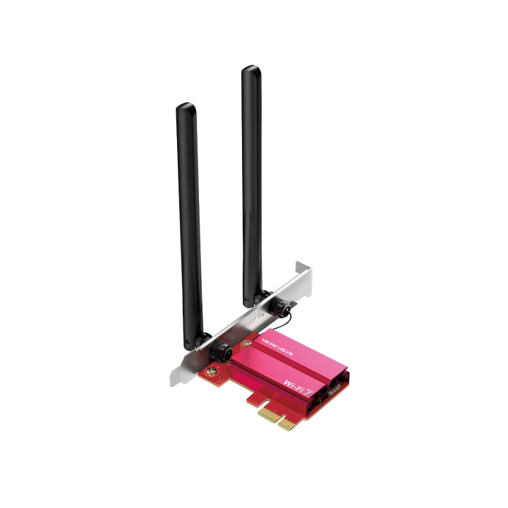 Mercusys MA37BE Adaptador de Red PCIe BE6500 - WiFi 7 - Bluetooth 5.4 - 2 Antenas