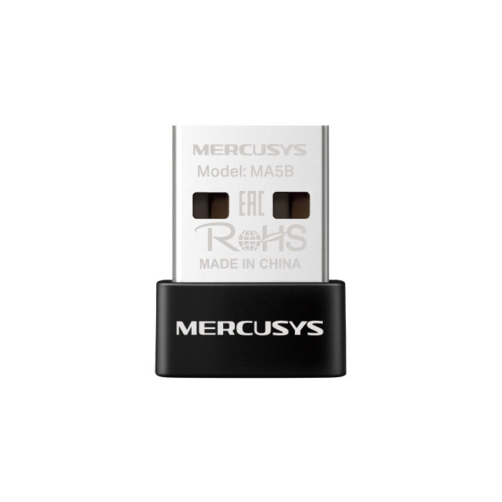 Mercusys MA5B Adaptador USB Nano Bluetooth 5.4 - Hasta 7 Conexiones Simultaneas - Color Negro
