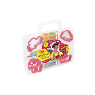 Jovi Modelling Case Pack de 10 Pastillas de Plastilina 15 Gr + 6 Moldes + 3 Modeladores. 100% Vegetal - No Se Seca - sin Gluten