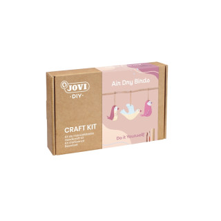 Jovi Diy Kit de Manualidades para Hacer Pajaros - Pasta Endurecible Air Dry - 500g Airdry - Rodillo de Madera - Herramientas de