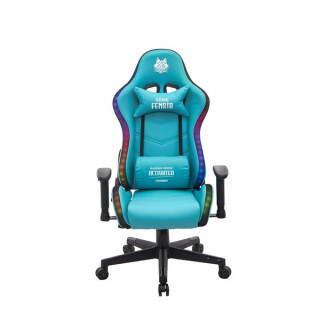 Cromad Serie Fenrir Silla Gaming RGB - Estructura Robusta - Piel Sintetica de Alta Calidad - Altura Regulable con Piston de Gas