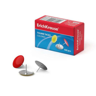 Erichkrause Chinchetas Metalicas de Colores - Alambre de Acero de Alta Calidad - Resistencia Mejorada - Resistente a La Corrosi