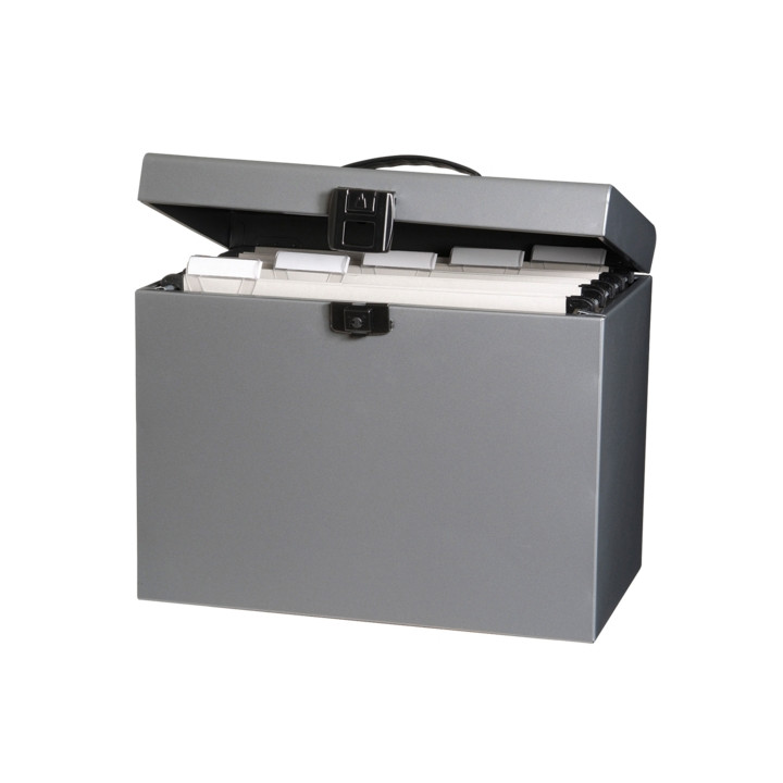 Oxford Class N' Go Classic Maletin de Metal para Carpetas Colgantes A4 - Resistente y Duradero - 220x295x370mm - Ideal para Orga