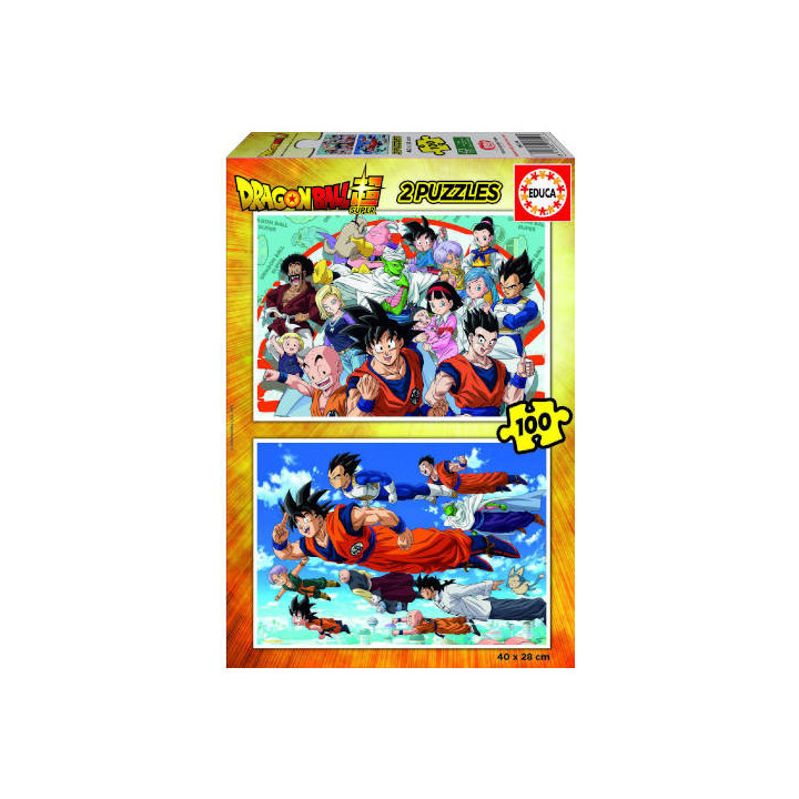 PUZZLE 2X100 DRAGON BALL DE 6-8 AÑOS EDUCA BORRAS 18214