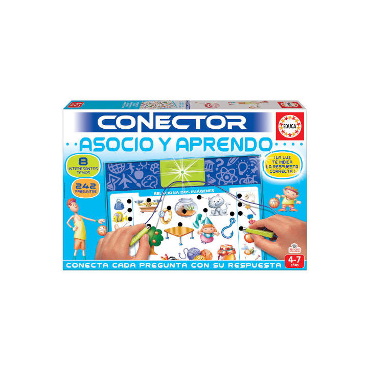 JUEGO CONECTOR ASOCIO Y APRENDO DE 4-7 AÑOS EDUCA BORRAS 17202