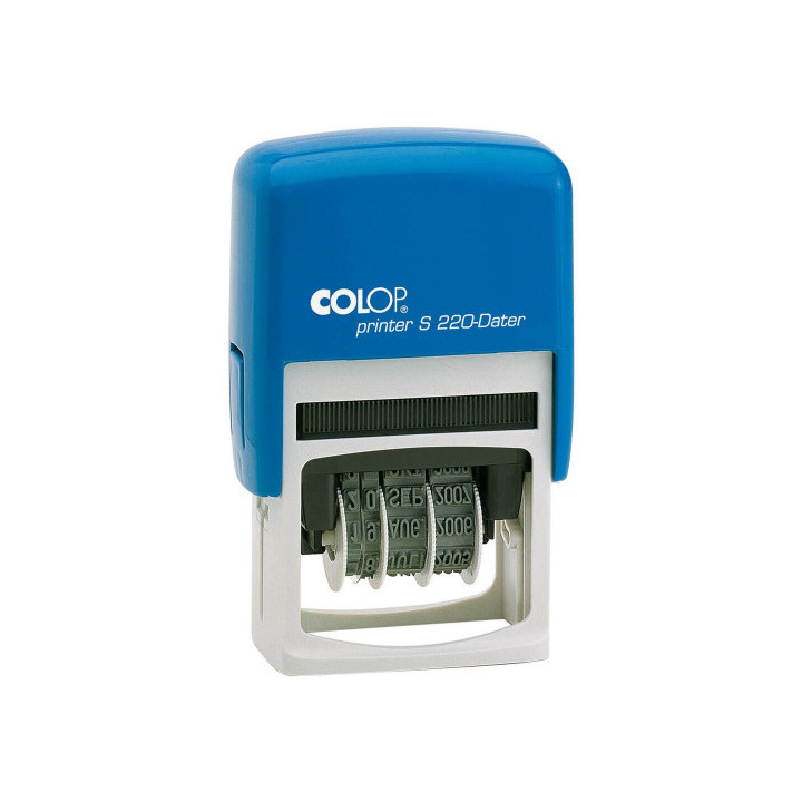 SELLO DE ENTINAJE S 220 4MM ESPAÑOL AZUL/AZUL COLOP 136429