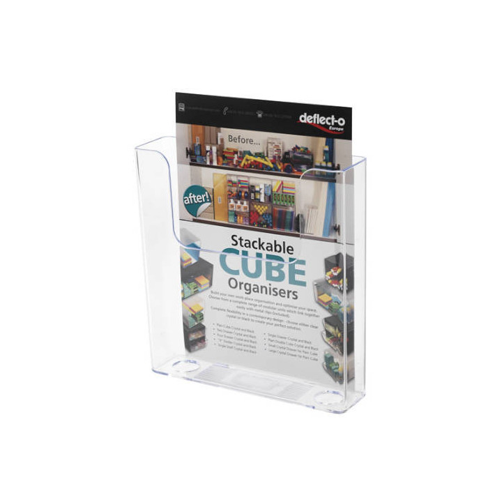 PORTAFOLLETOS DE SOBREMESA CON DORSO PLANO A4 VERTICAL DEFLECTO 76401