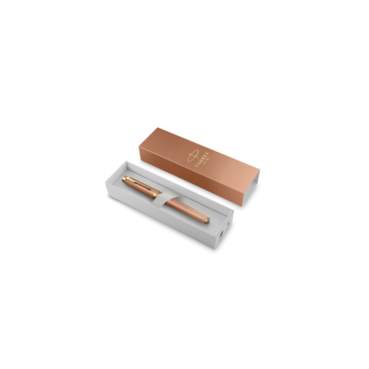 BOLIGRAFO ROLLER ACABADO NARANJA PUNTA FINA + ESTUCHE REGALO PARKER 2203901