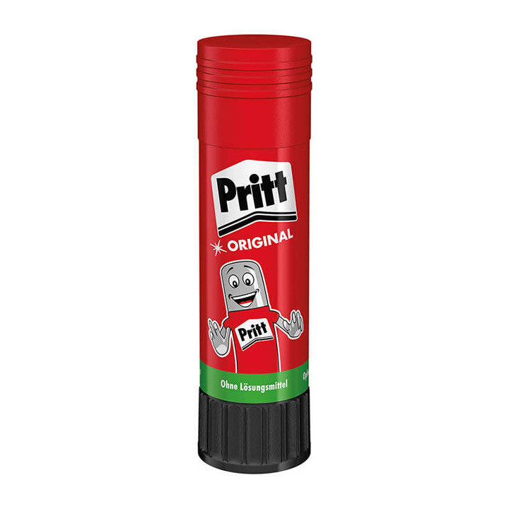 Pritt Barra de Pegamento Mediano 22grs - Sin Disolventes - 97% de Ingredientes Naturales - Lavable a 20ºC - Seguro para Niños