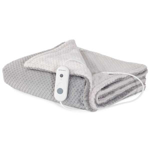Orbegozo MAH 2050 Manta Termica Confort Gris y Blanco - Calor Uniforme y Persistente - Proteccion contra Sobrecalentamiento - T