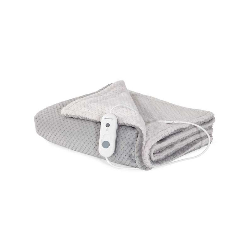 Orbegozo MAH 2050 Manta Termica Confort Gris y Blanco - Calor Uniforme y Persistente - Proteccion contra Sobrecalentamiento - T Orbegozo MAH 2050 Manta Termica Confort Gris y Blanco - Calor Uniforme y Persistente - Proteccion contra Sobrecalentamiento - T