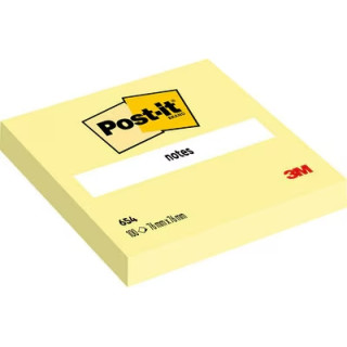 Post-it Bloc de 100 Notas Adhesivas Removibles Canary Yellow 76x76mm - Papel con Certificacion PEFC - 7100103157 - Color Amarill
