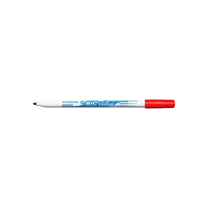 Bic Velleda 1721 Rotulador para Pizarra - Punta Fina - Trazo de 1.5mm - Borrado Optimo - Color Rojo
