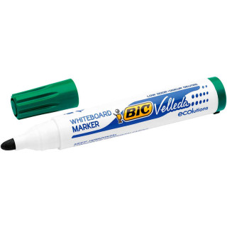 Bic Velleda 1701 ECOlutions Marcadores para Pizarra - Punta Redonda - Trazo de 1.5 mm - Tinta con Base de Alcohol - Ecologico -
