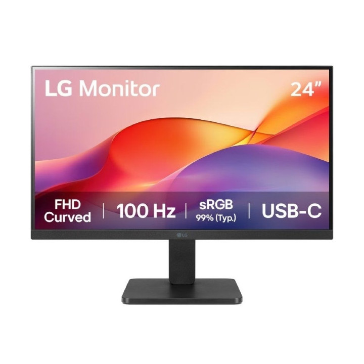 LG Monitor 23.8" Curvo 1500R VA FullHD 100Hz HDR 10 - Respuesta 5ms - 16:9 - HDMI