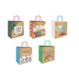 Bolsa kraft navidad mensajes bismark 331662