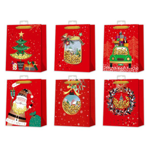 Bolsa navidad roja c/ confetti bismark 332865