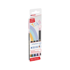 Pack 4 rotuladore 1200 glitter. pastel. edding 4-1200-4-3