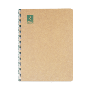 CUADERNO ESPIRAL DIN-A4 RECICLADO FSC 50 HOJAS 80G. LISO. GREEN ESCOLOFI 130200804