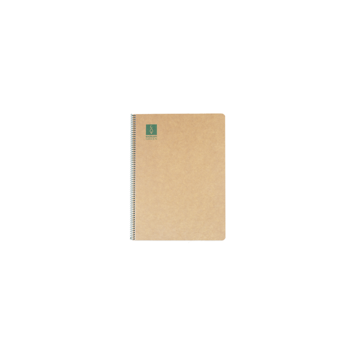 CUADERNO ESPIRAL DIN-A5 RECICLADO FSC 50 HOJAS 80G. HORIZONTAL CON MARGEN.GREEN ESCOLOFI 130210704