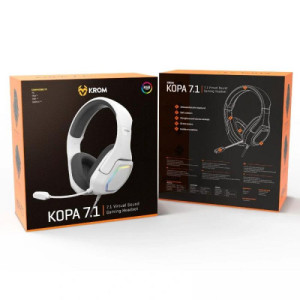 Krom auriculares gaming bluetooth  7.1 negro