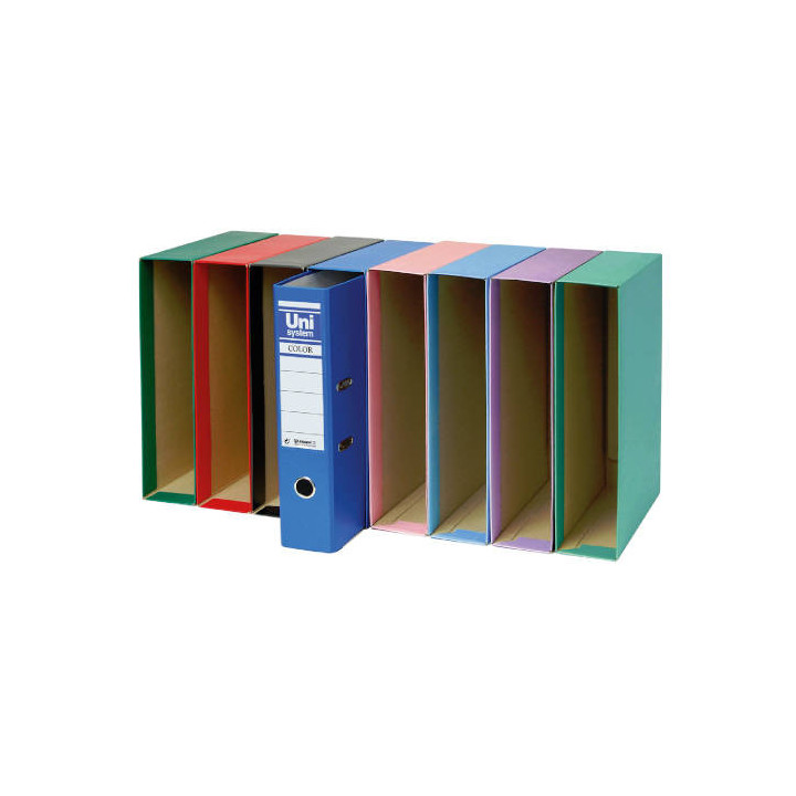 CAJA FOLIO EN COLOR VERDE VITAL UNISYSTEM COLOR 17221023