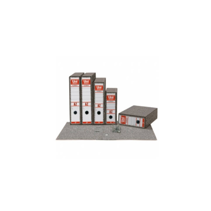 ARCHIVADOR A-Z CLASICO A4 65MM SIN RADO COLOR GRIS UNISYSTEM CLASICO 7439071