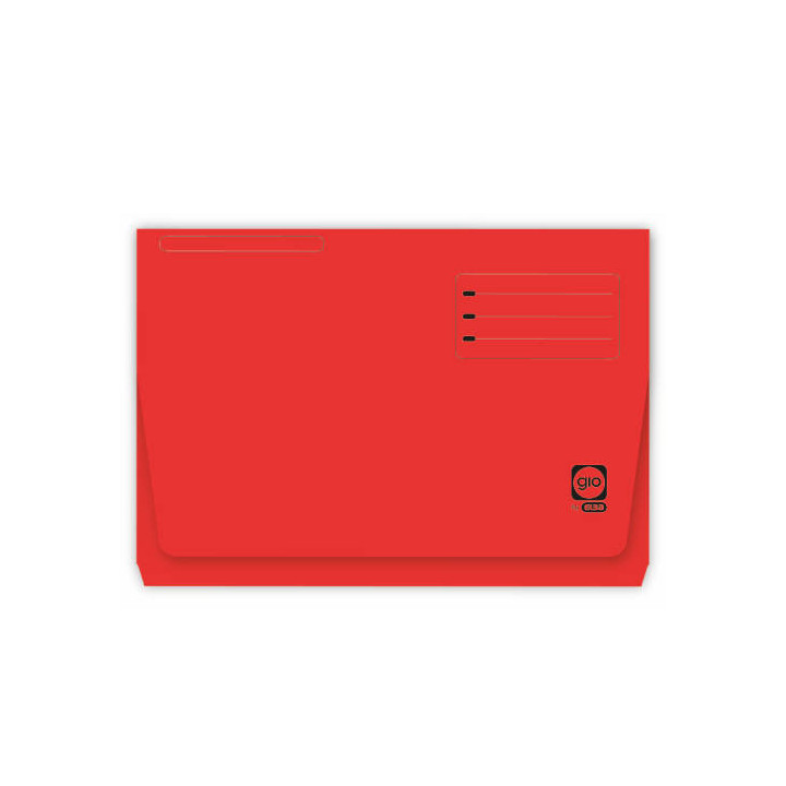 SUBCARPETA CON BOLSA Y SOLAPA INTENSAS 320 GRS FOLIO COLOR ROJO GIO 400040684