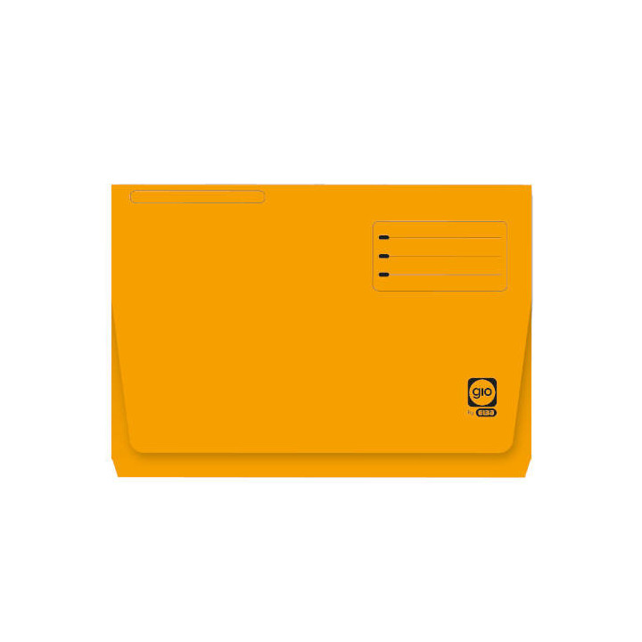 SUBCARPETA CON BOLSA Y SOLAPA INTENSAS 320 GRS FOLIO COLOR AMARILLO GIO 400040683