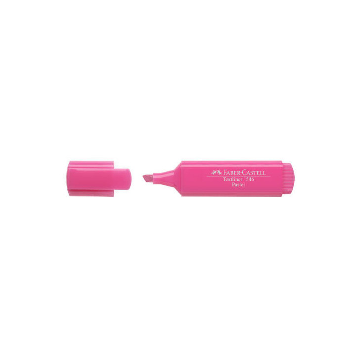 MARCADOR FLUOR TEXTLINER ROSA PASTEL FABER CASTELL 154654