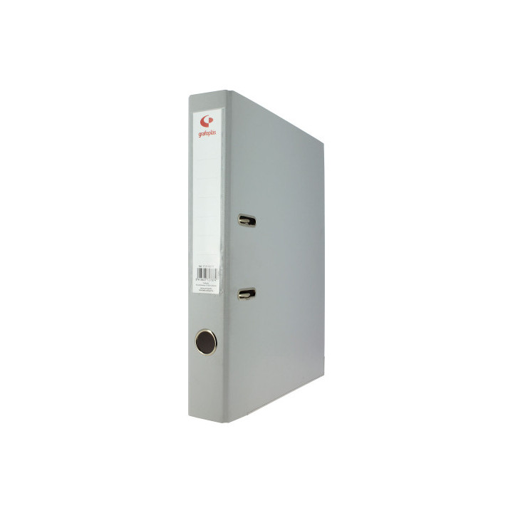 ARCHIVADOR PALANCA 45 COLOR GRIS A4 LOMO ESTRECHO 290X320X55 GRAFOPLAS 17269371