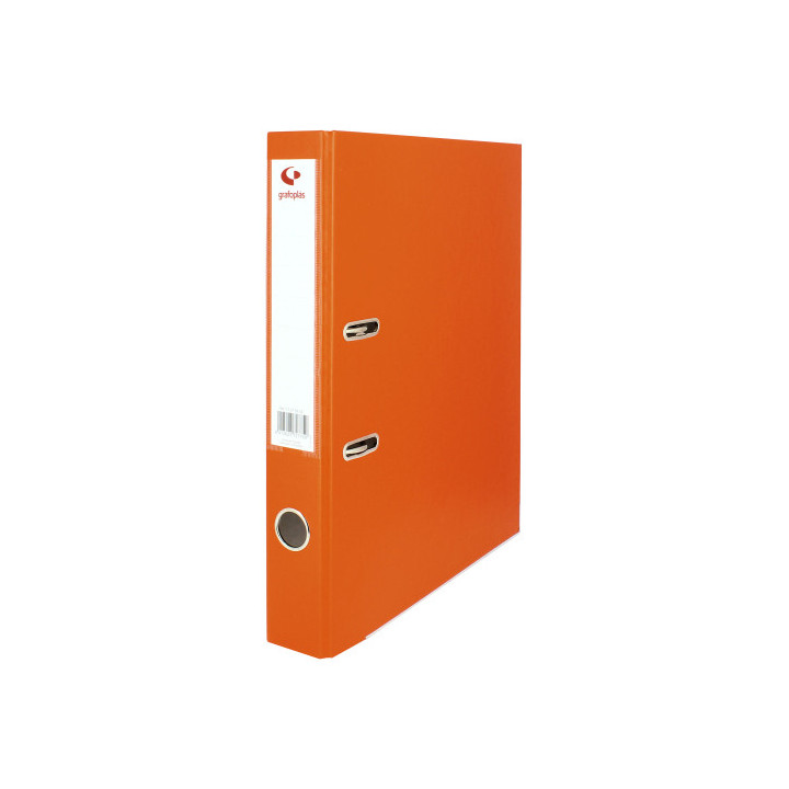ARCHIVADOR PALANCA 45 COLOR NARANJA Fº LOMO ESTRECHO 290X350X55 GRAFOPLAS 17279352