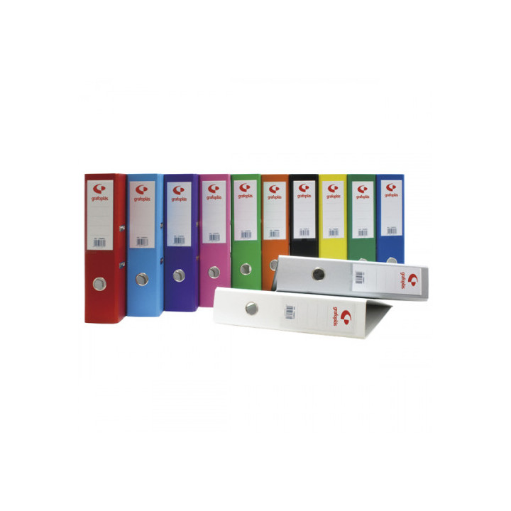ARCHIVADOR PALANCA 45 COLOR NEGRO FOLIO LOMO ESTRECHO 290X350X55 GRAFOPLAS 17279310