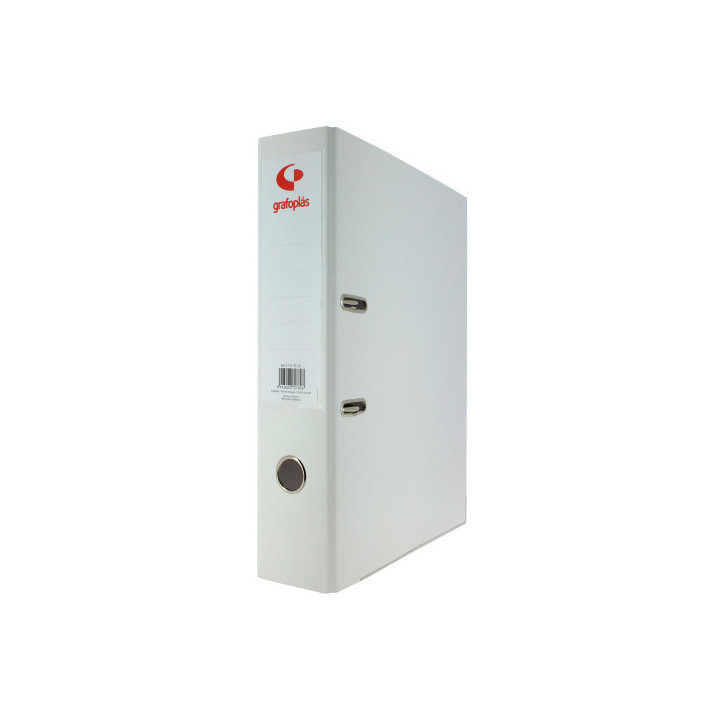 ARCHIVADOR PALANCA 65 COLOR BLANCO A4 LOMO ANCHO 290X320X75 GRAFOPLAS 17269570