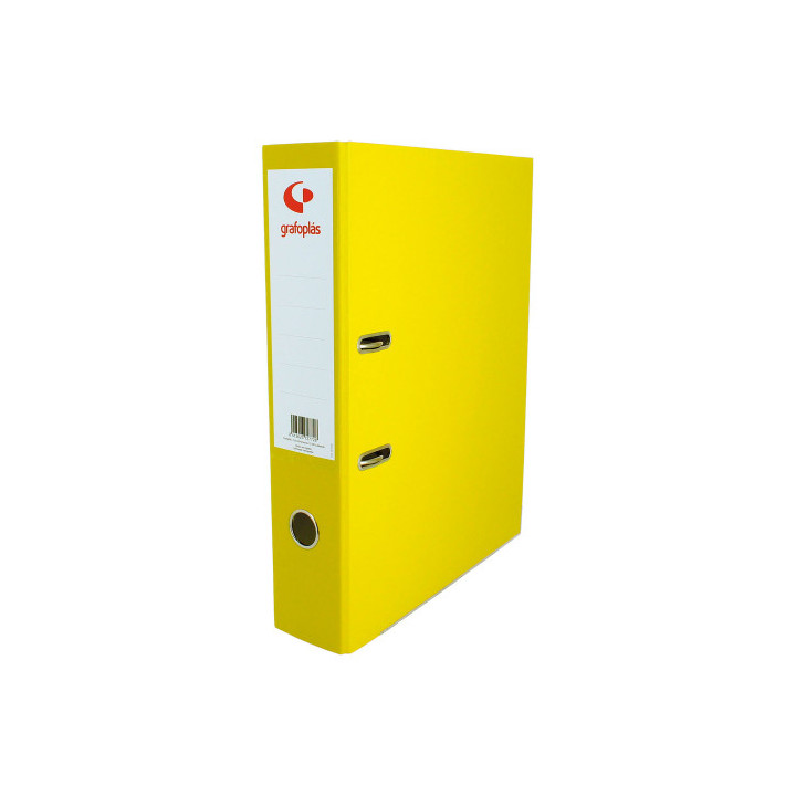 ARCHIVADOR PALANCA 65 COLOR AMARILLO A4 LOMO ANCHO 290X320X75 GRAFOPLAS 17269560