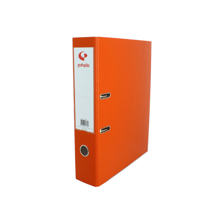 ARCHIVADOR PALANCA 65 COLOR NARANJA FOLIO LOMO ANCHO 290X350X75 GRAFOPLAS 17279552